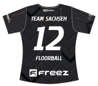 FREEZ JERSEY SUBLI - FLOORBALL SACHSEN U15w - black-gold