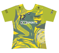 FREEZ JERSEY SUBLI - FLOORBALL SACHSEN U15w - green/yellow