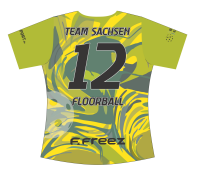 FREEZ JERSEY SUBLI - FLOORBALL SACHSEN U15w - green/yellow