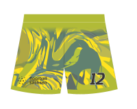 FREEZ SHORTS SUBLI - FLOORBALL SACHSEN U15w - green-yellow
