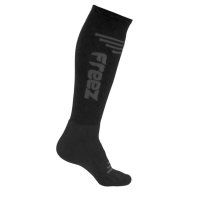 FREEZ QUEEN-2 LONG SOCKS schwarz-grau