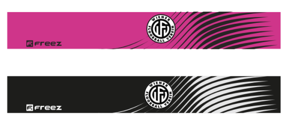 FREEZ Stirnband 2-seitig - WFV black/pink