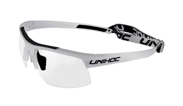 UNIHOC Schutzbrille ENERGY Senior weiß/silber
