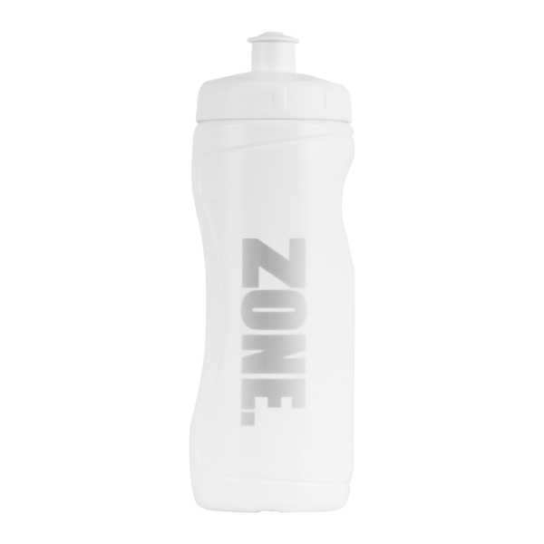 ZONE Wasserflasche Thirsty  0,6 L white/silver
