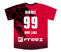 FREEZ JERSEY SUBLI - UHC LINZ - CLUB - Home 23 - black-red