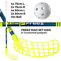 Schlägerset FreeZ MAD 35 blue/neon yellow - Kids -...