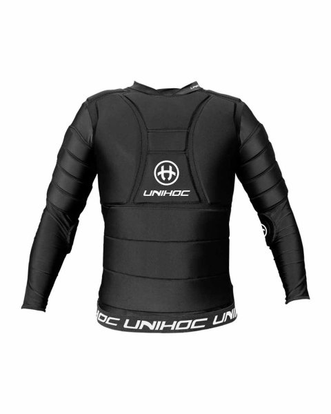 UNIHOC GOALIE SHIRT FLOW Langarm schwarz/weiß