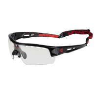 UNIHOC Schutzbrille VICTORY Senior schwarz/rot