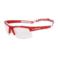 UNIHOC Schutzbrille ENERGY Kids Crystal-RotWeiß